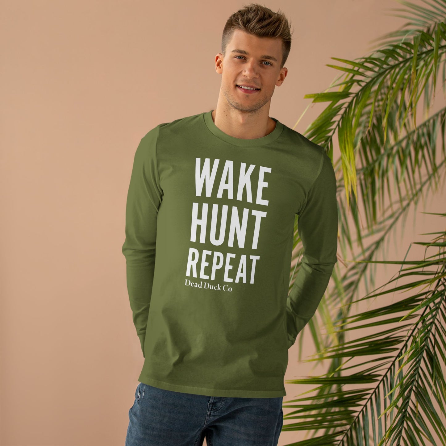"Wake Hunt Repeat" Long Sleeve Baselayer