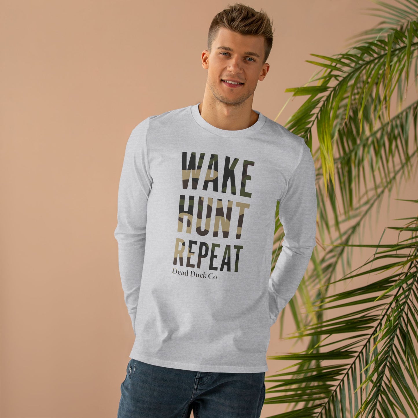 "Wake Hunt Repeat" Long Sleeve Baselayer