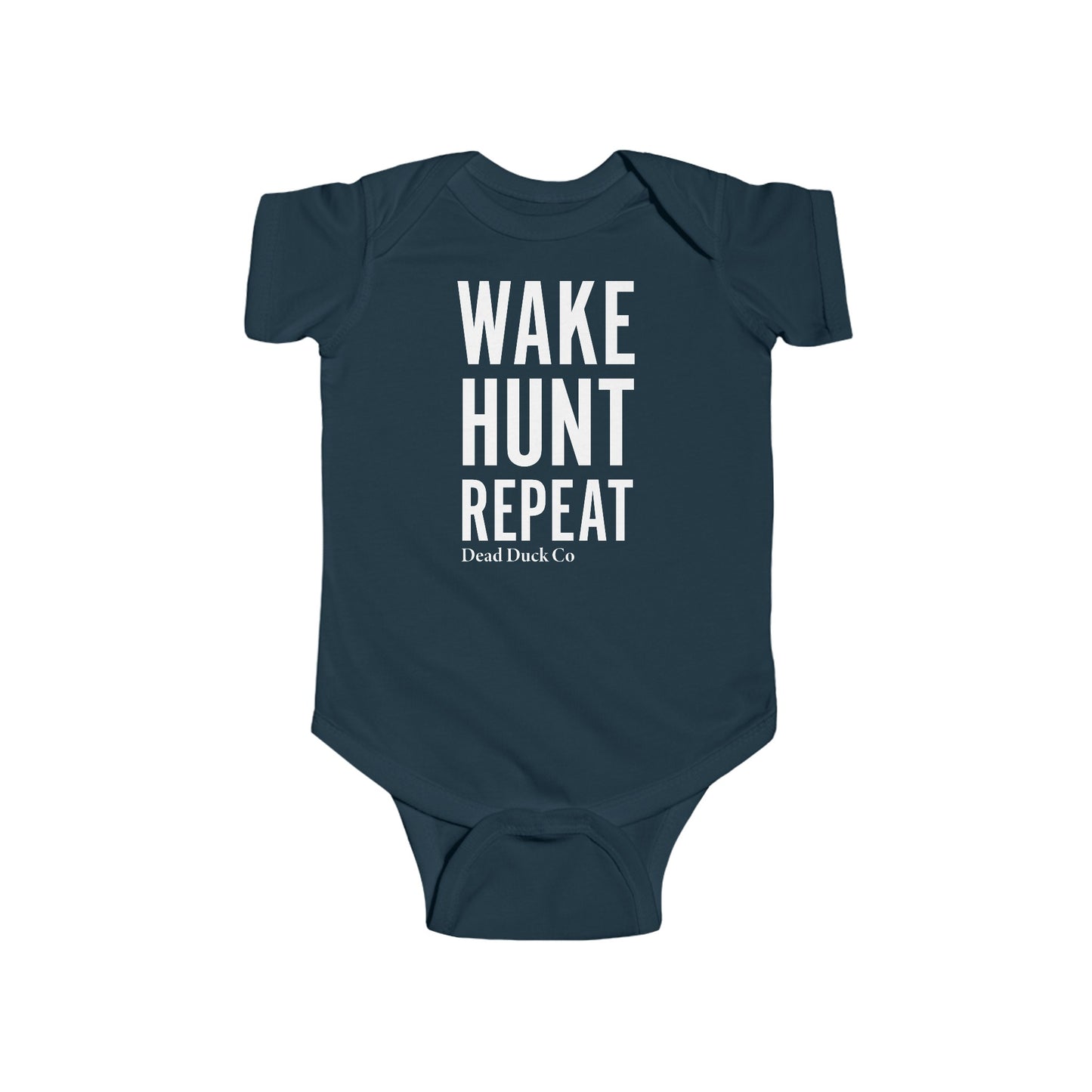 Wake Hunt Repeat Baby Onesie