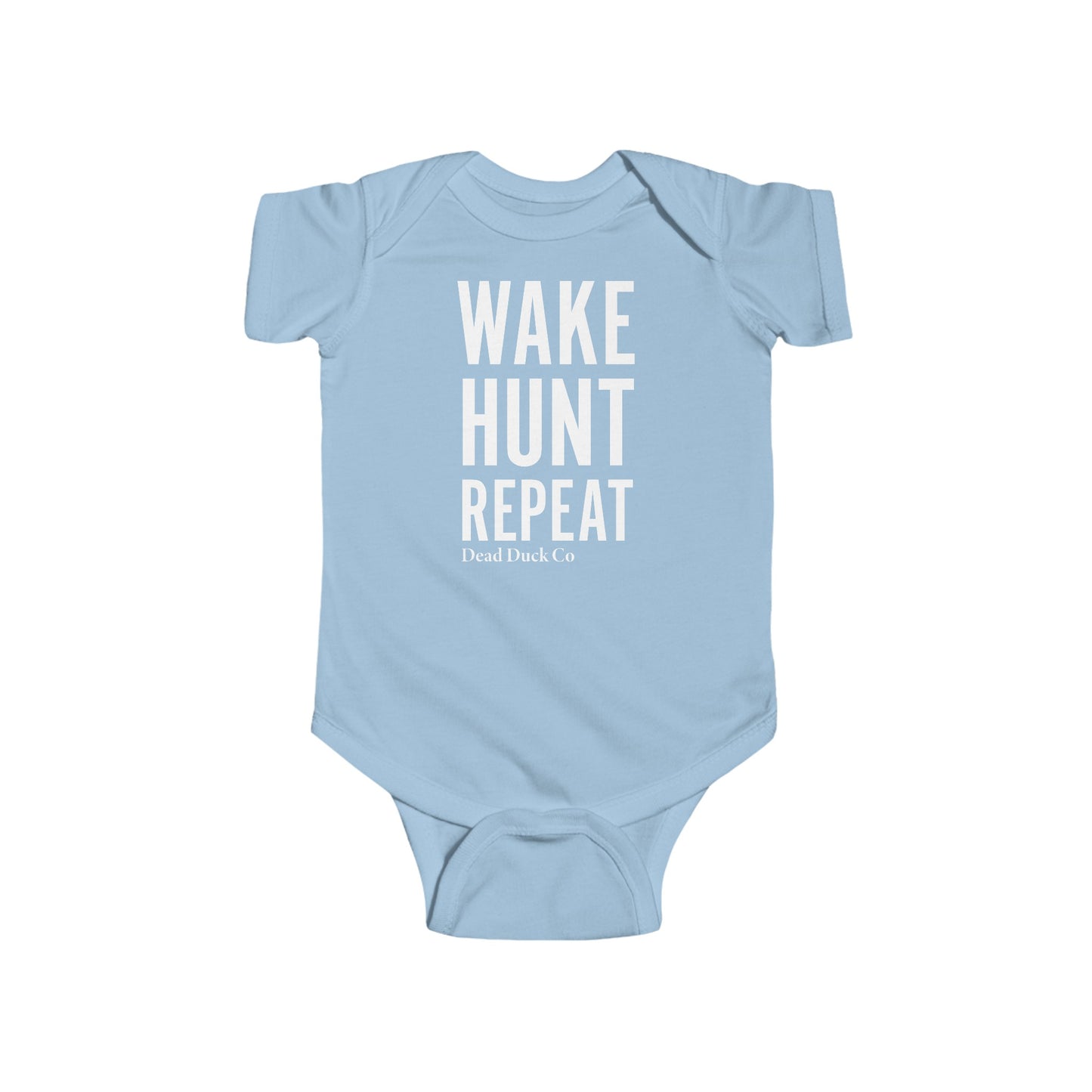 Wake Hunt Repeat Baby Onesie