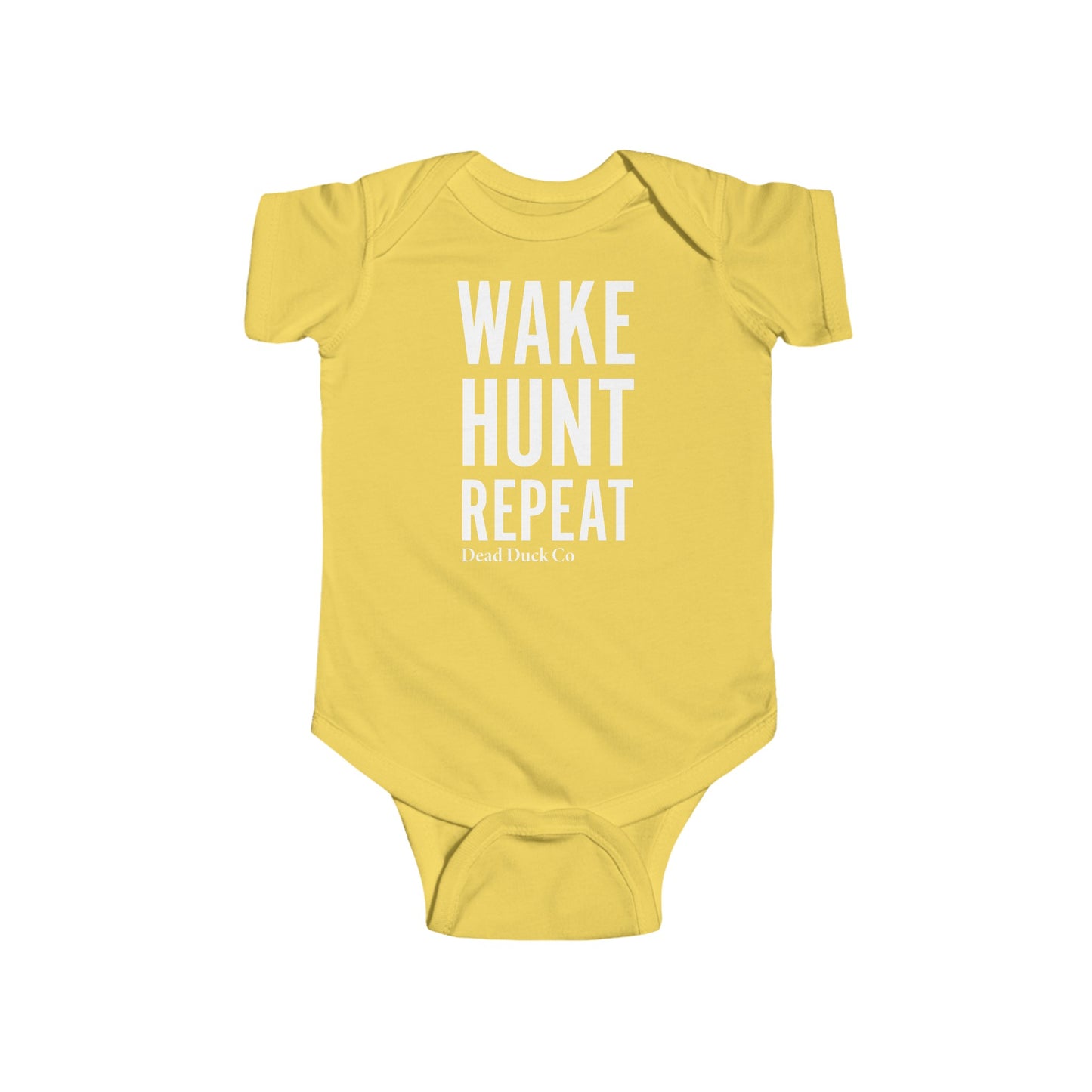 Wake Hunt Repeat Baby Onesie