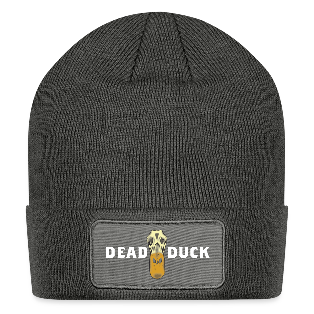 Dead Duck Co. Logo Beanie - charcoal grey