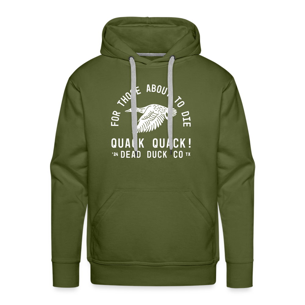 Quack Quack Hoodie - olive green