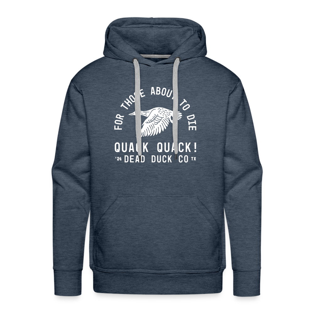 Quack Quack Hoodie - heather denim