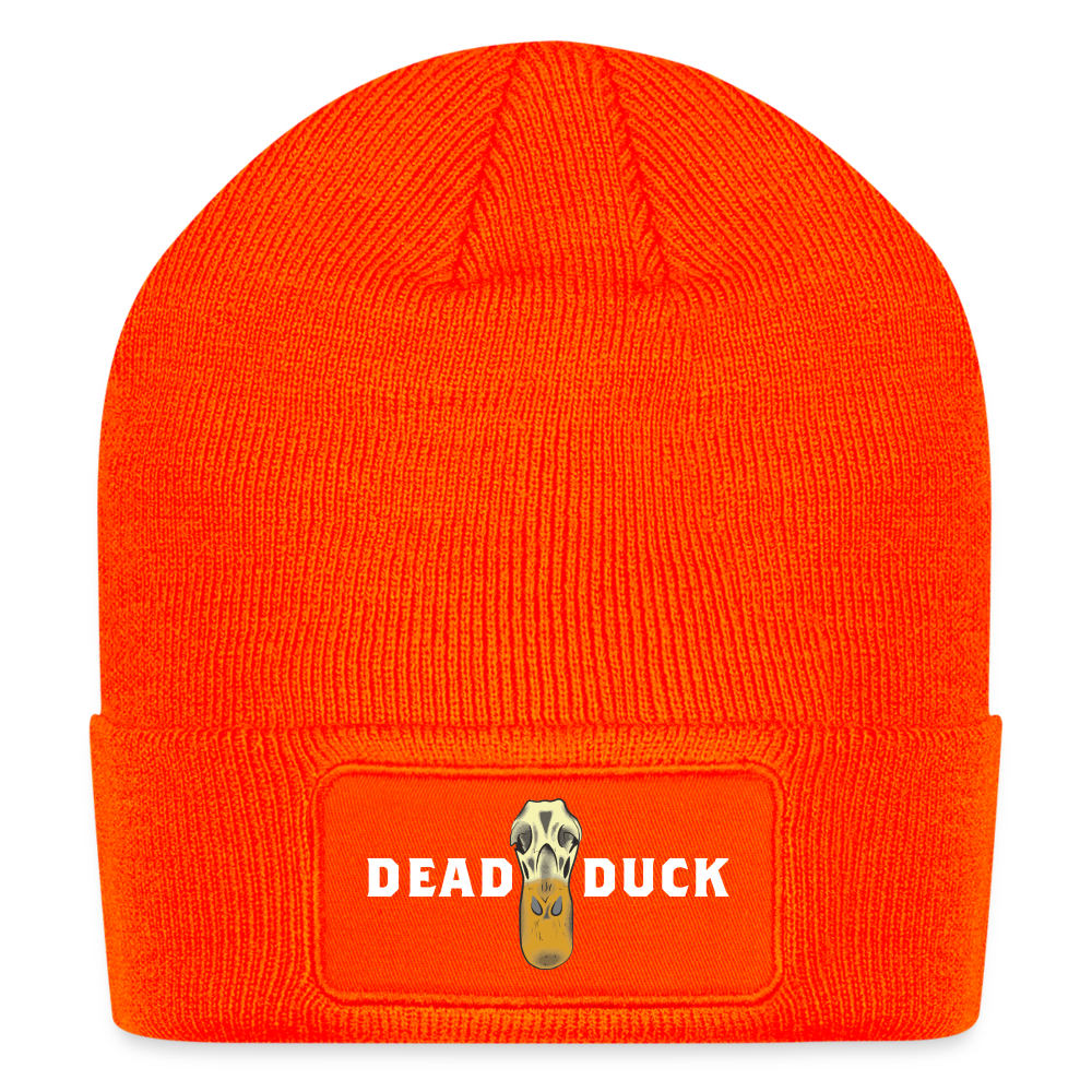 Dead Duck Co. Logo Beanie - neon orange