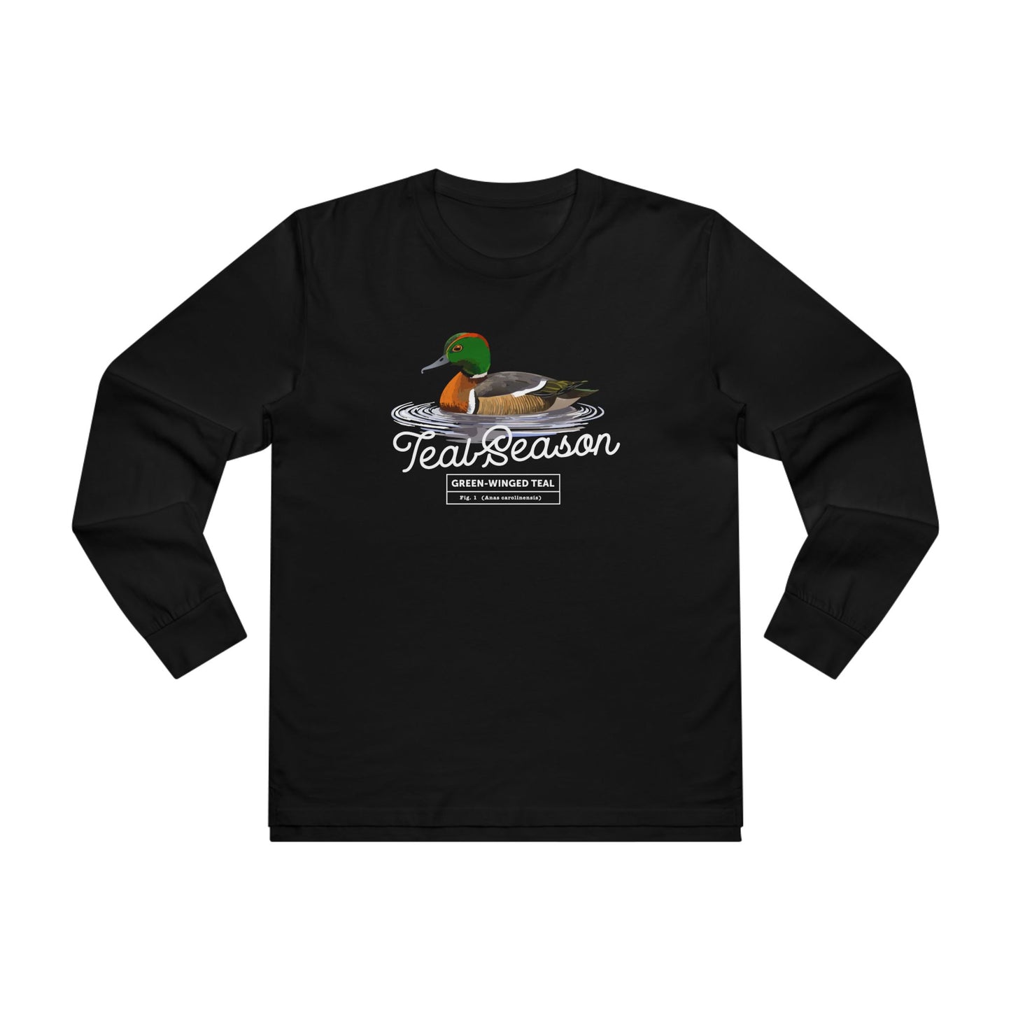 Teal Season Green-Winged Teal Long Sleeve Shirt