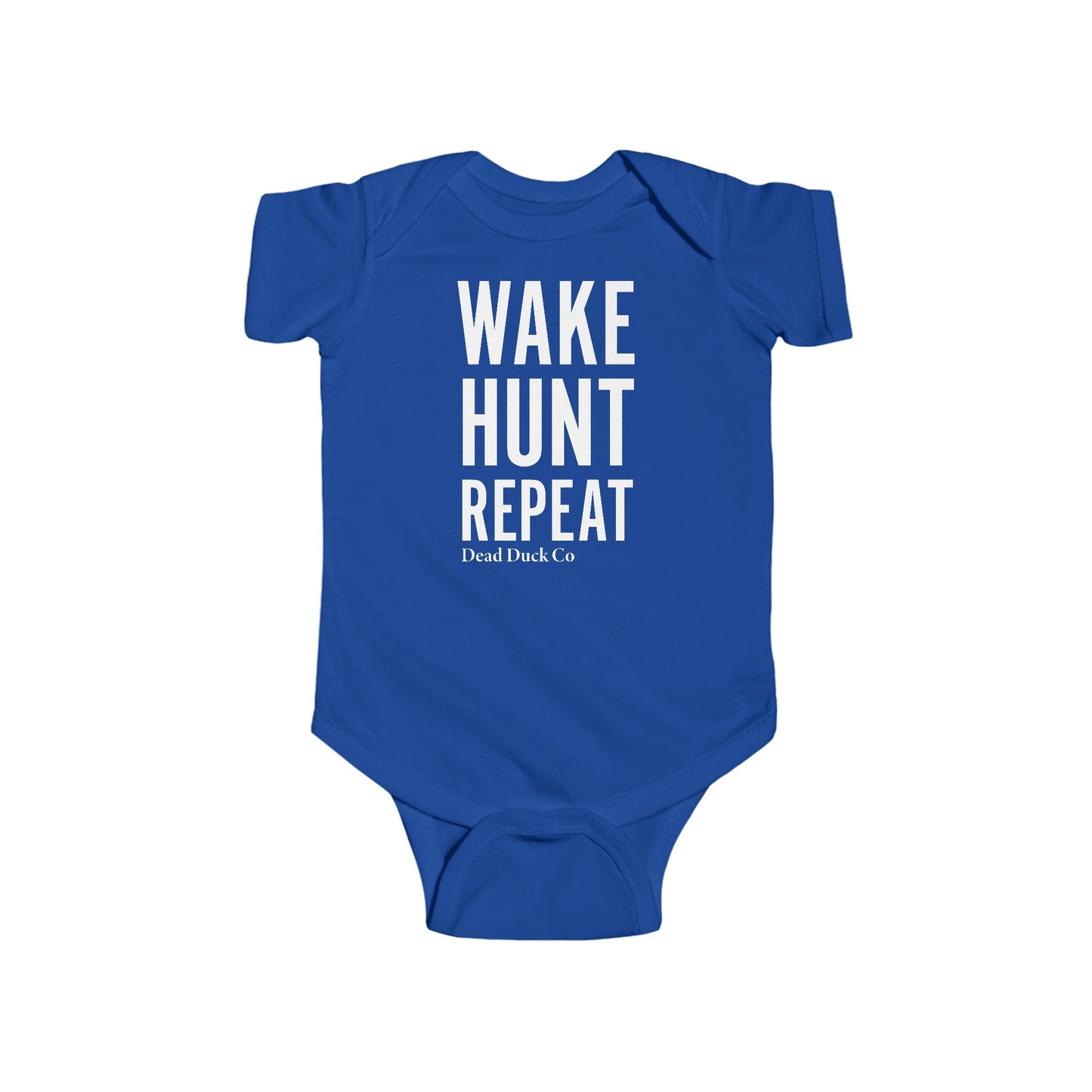 Wake Hunt Repeat Baby Onesie