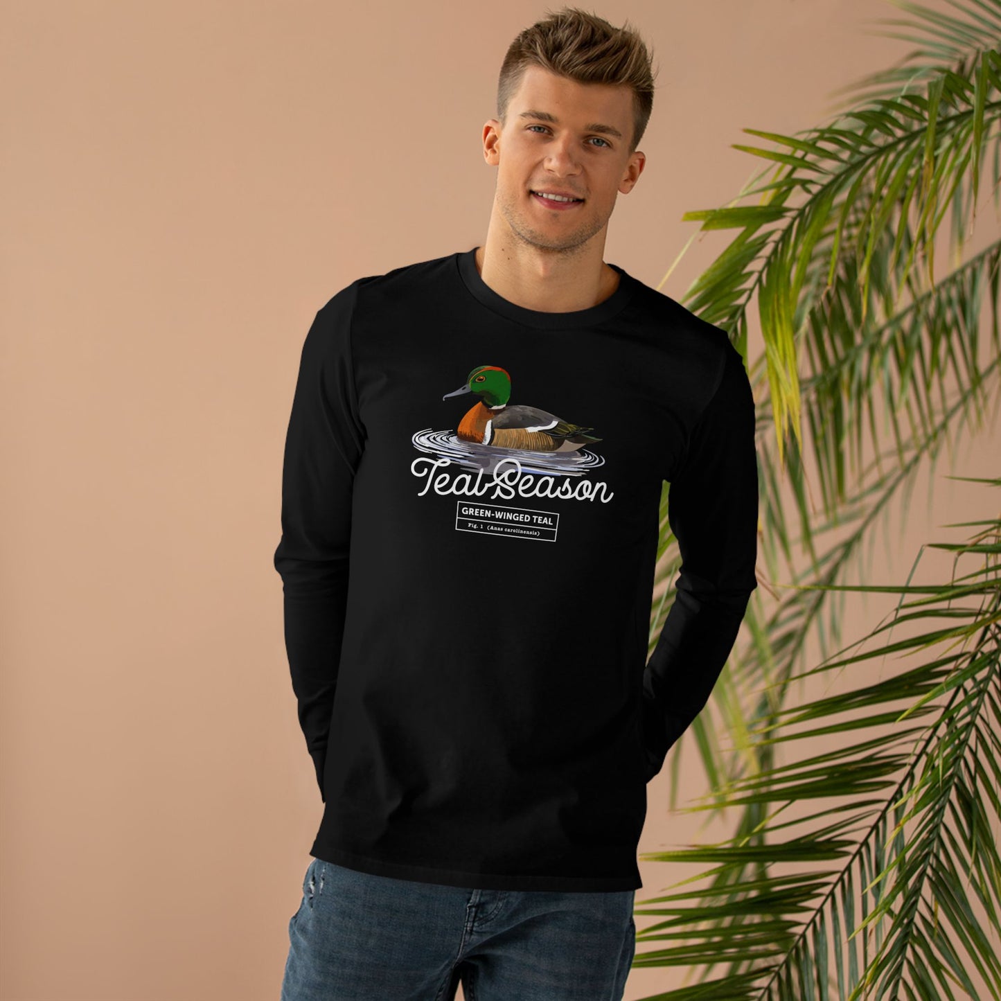 Teal Season Green-Winged Teal Long Sleeve Shirt