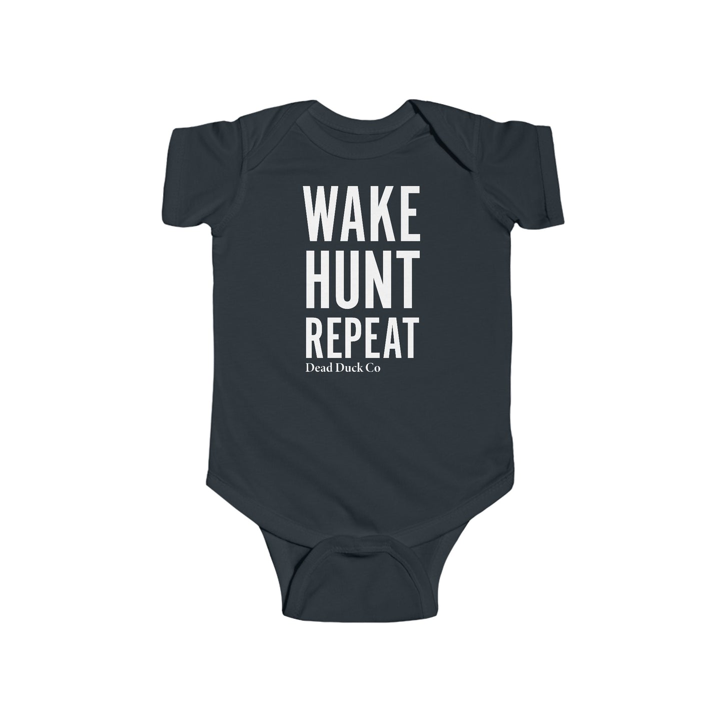 Wake Hunt Repeat Baby Onesie