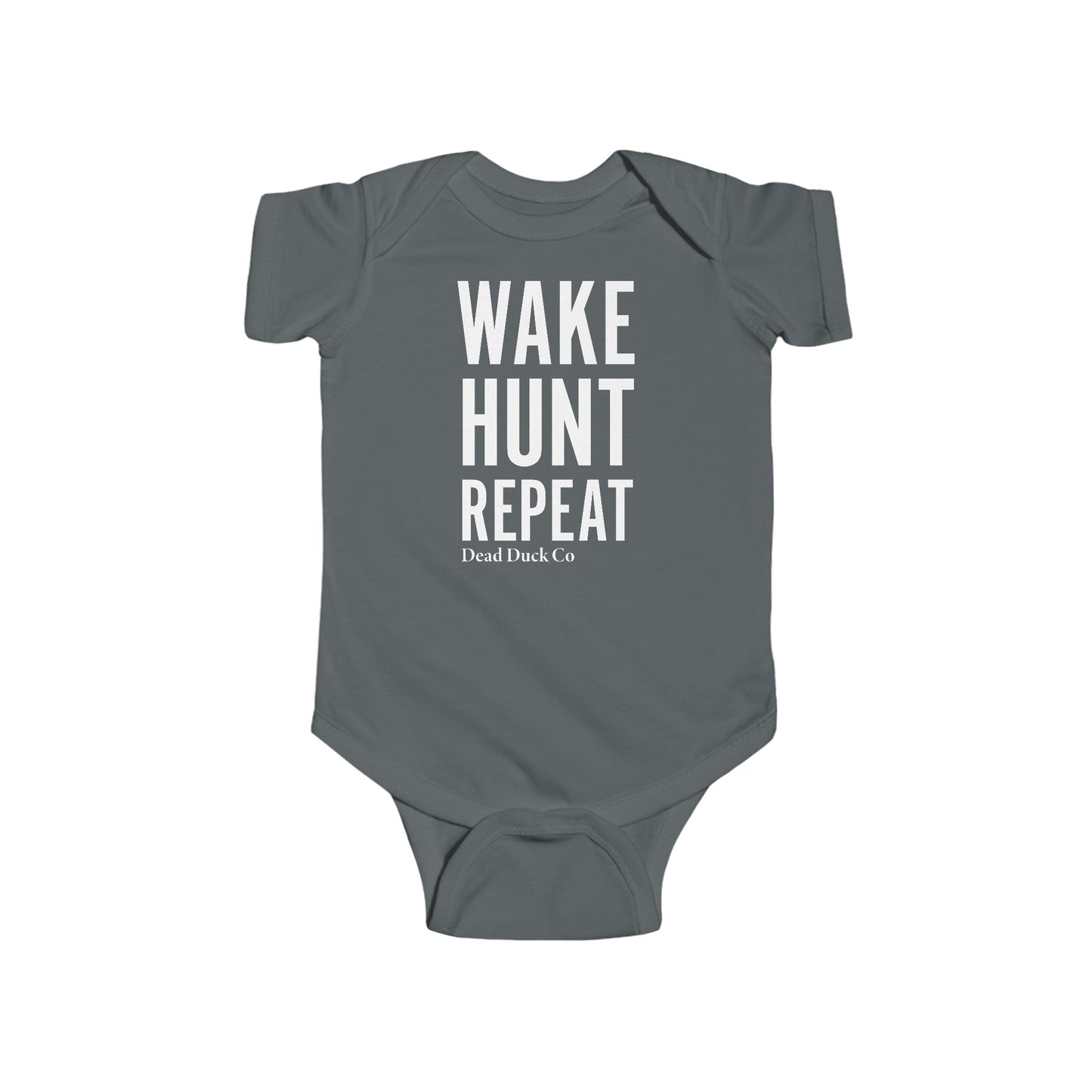 Wake Hunt Repeat Baby Onesie