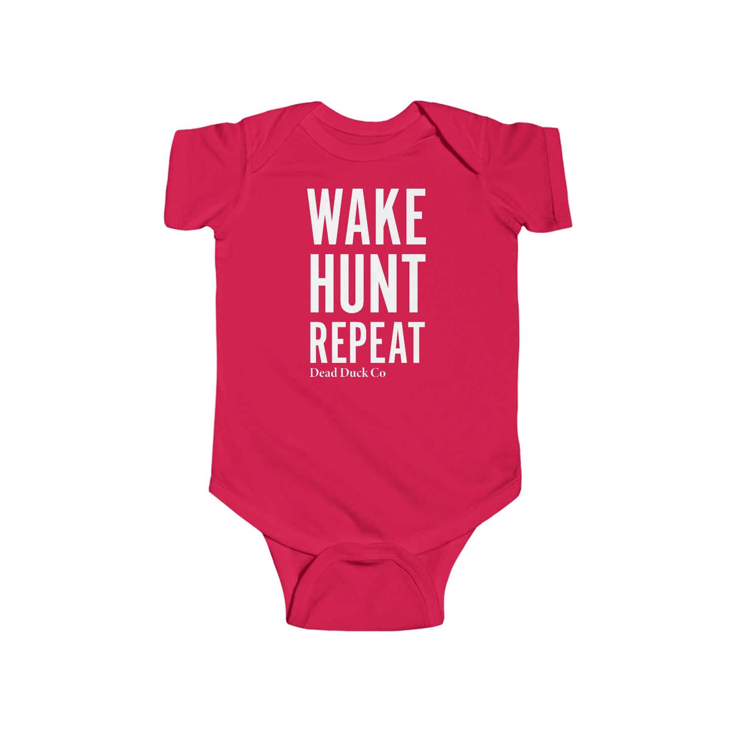 Wake Hunt Repeat Baby Onesie