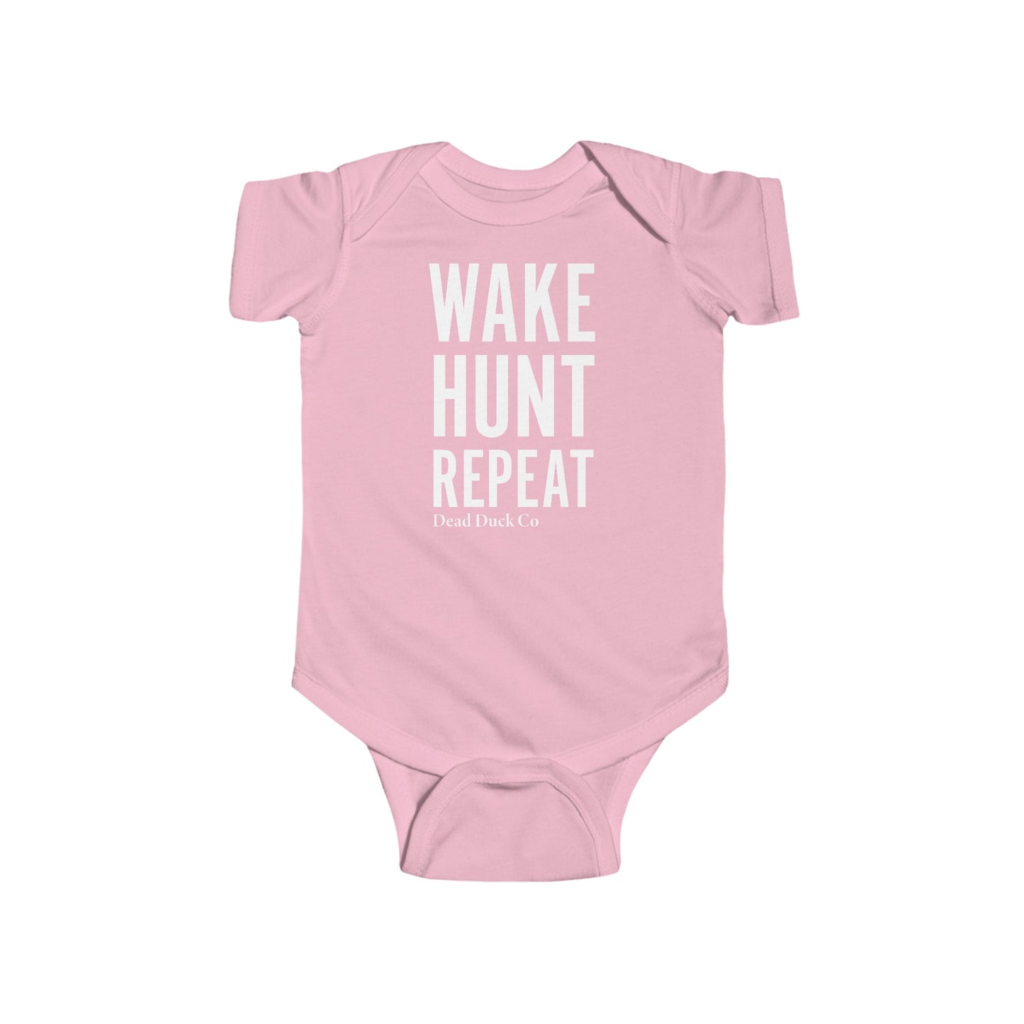 Wake Hunt Repeat Baby Onesie