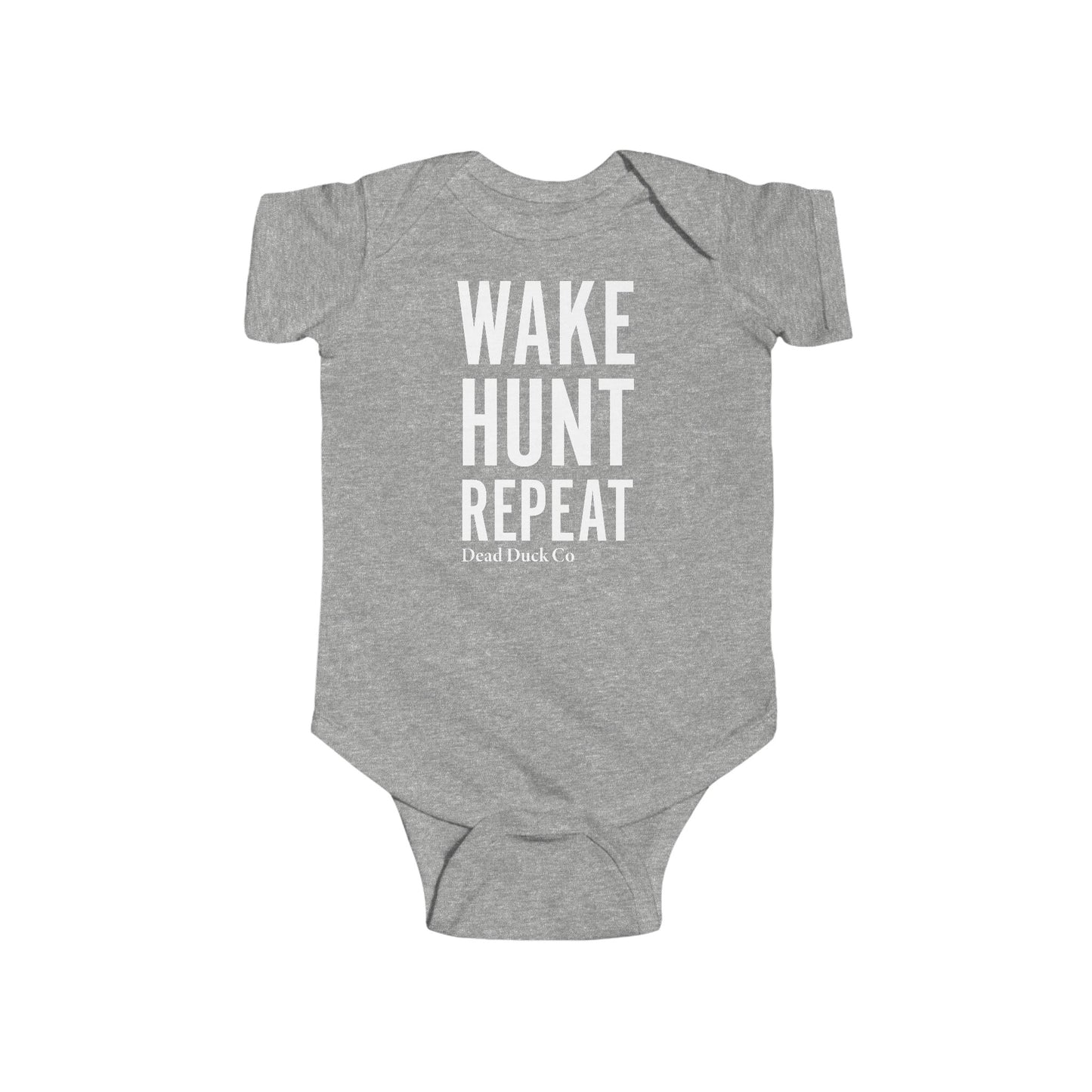 Wake Hunt Repeat Baby Onesie