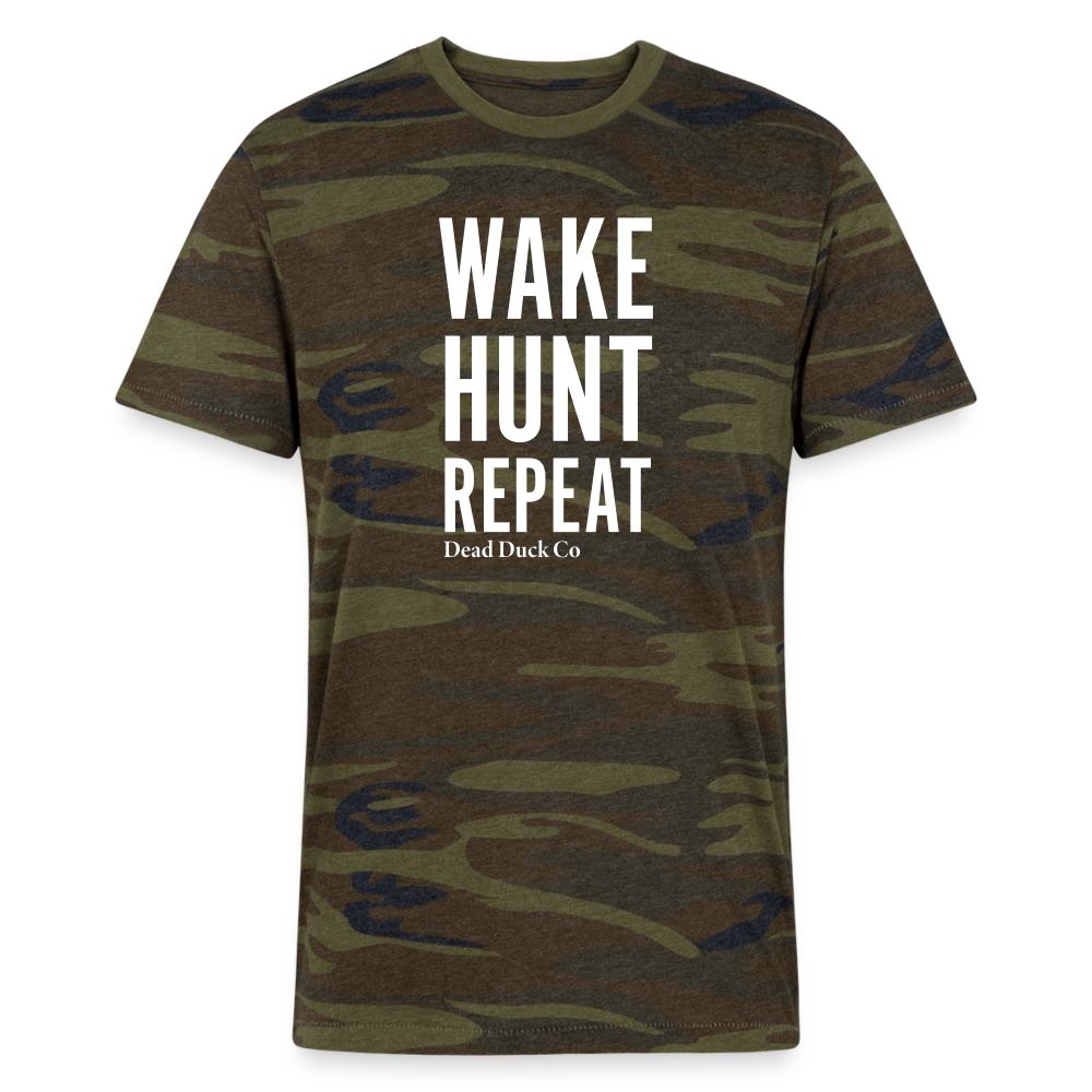 Wake Hunt Repeat Camo Shirt - green camo